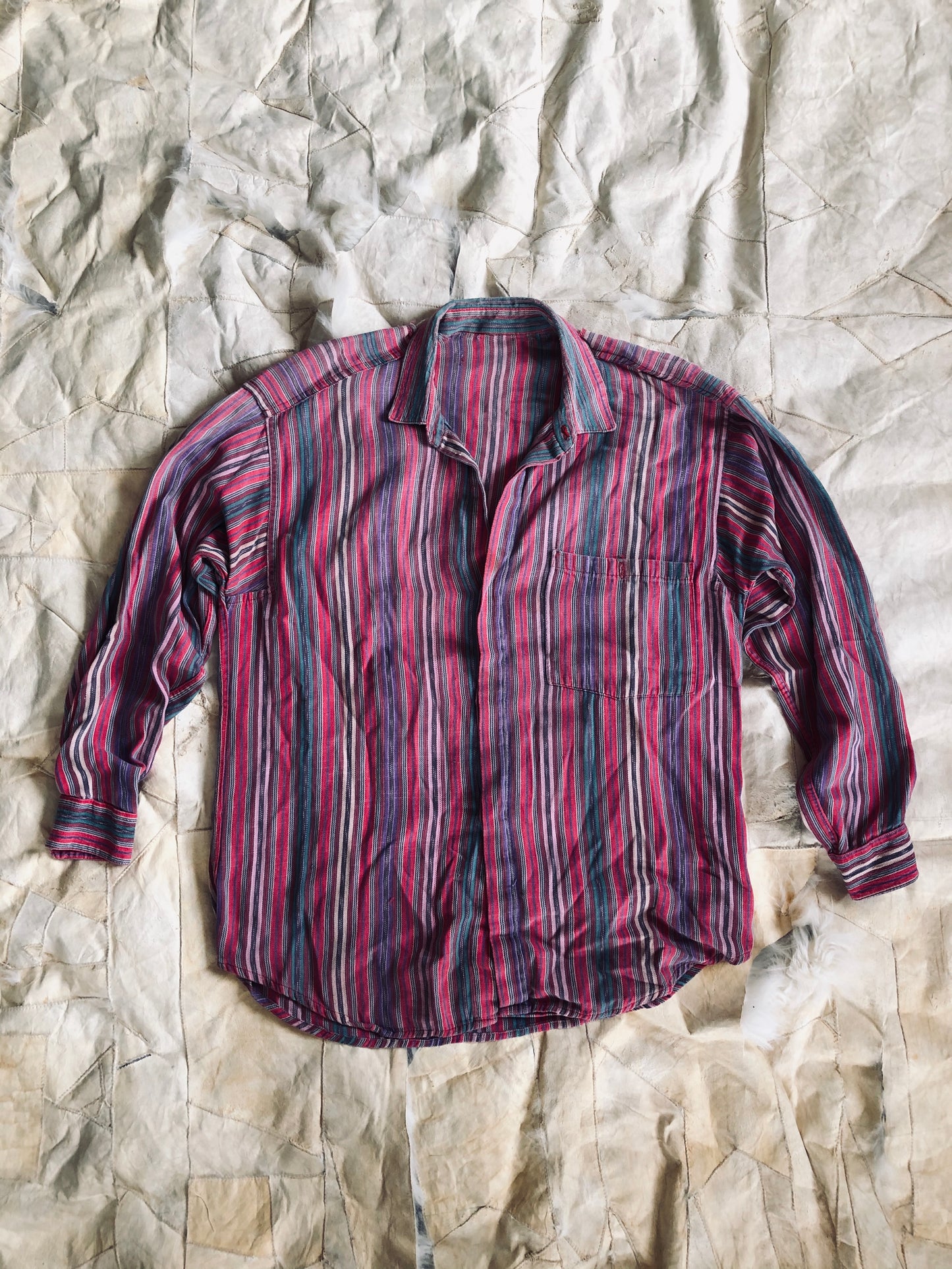 1960’s Multi-Colored Barcode Stripe Shirt