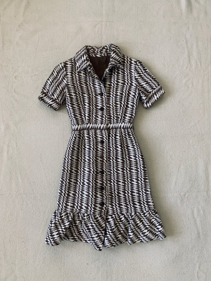 1960-70’s Shirt Waist Dress | X-Small