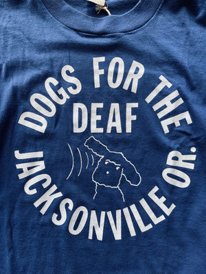 1980’s Dogs For The Deaf Tee | Large