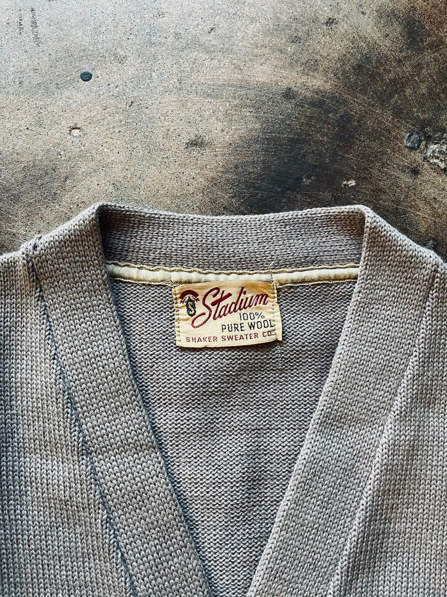 1940s Stadium Shaker Letterman Cardigan | Small