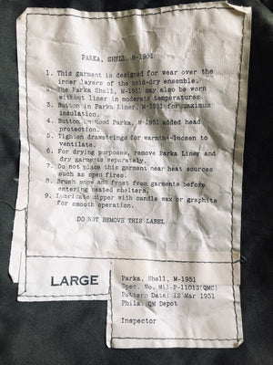 1969 US Army Parka