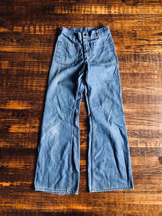 1980's US Naval Denim Trousers | 29L