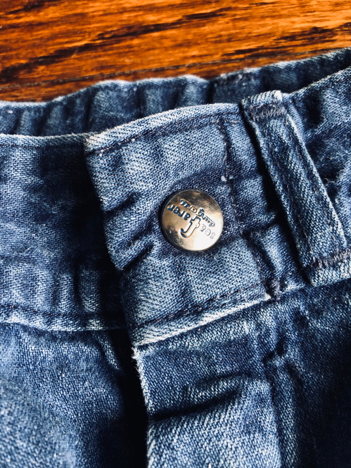 Vintage Seafarer Naval Denim Trousers | 27R