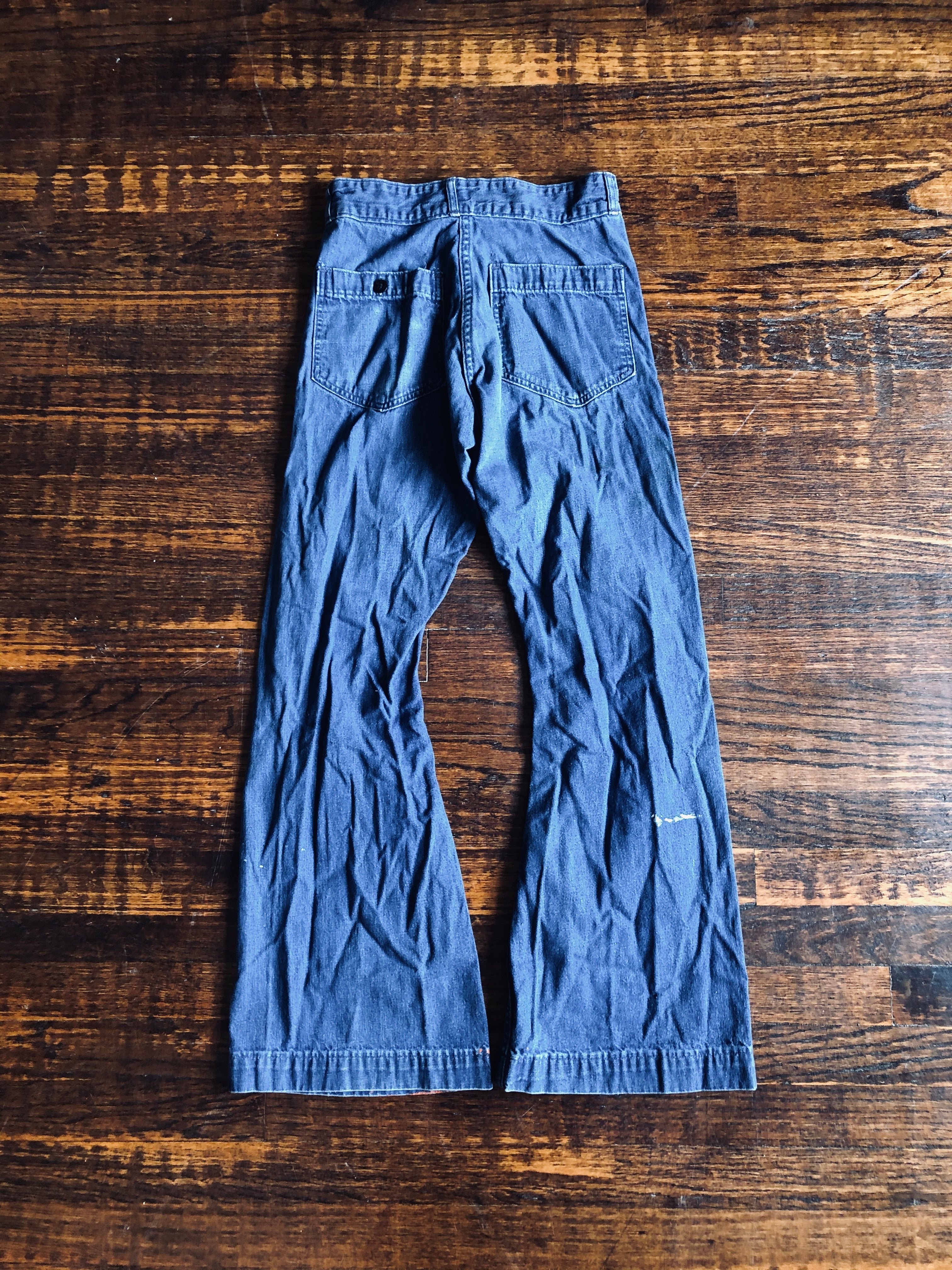 Vintage Seafarer Naval Denim Trousers | 27R