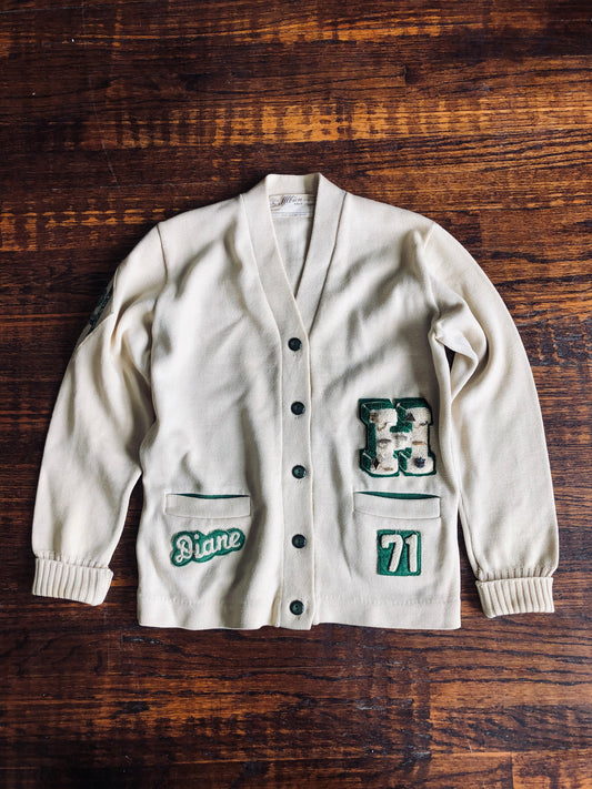 1960s-70s High School Letterman Cardigan