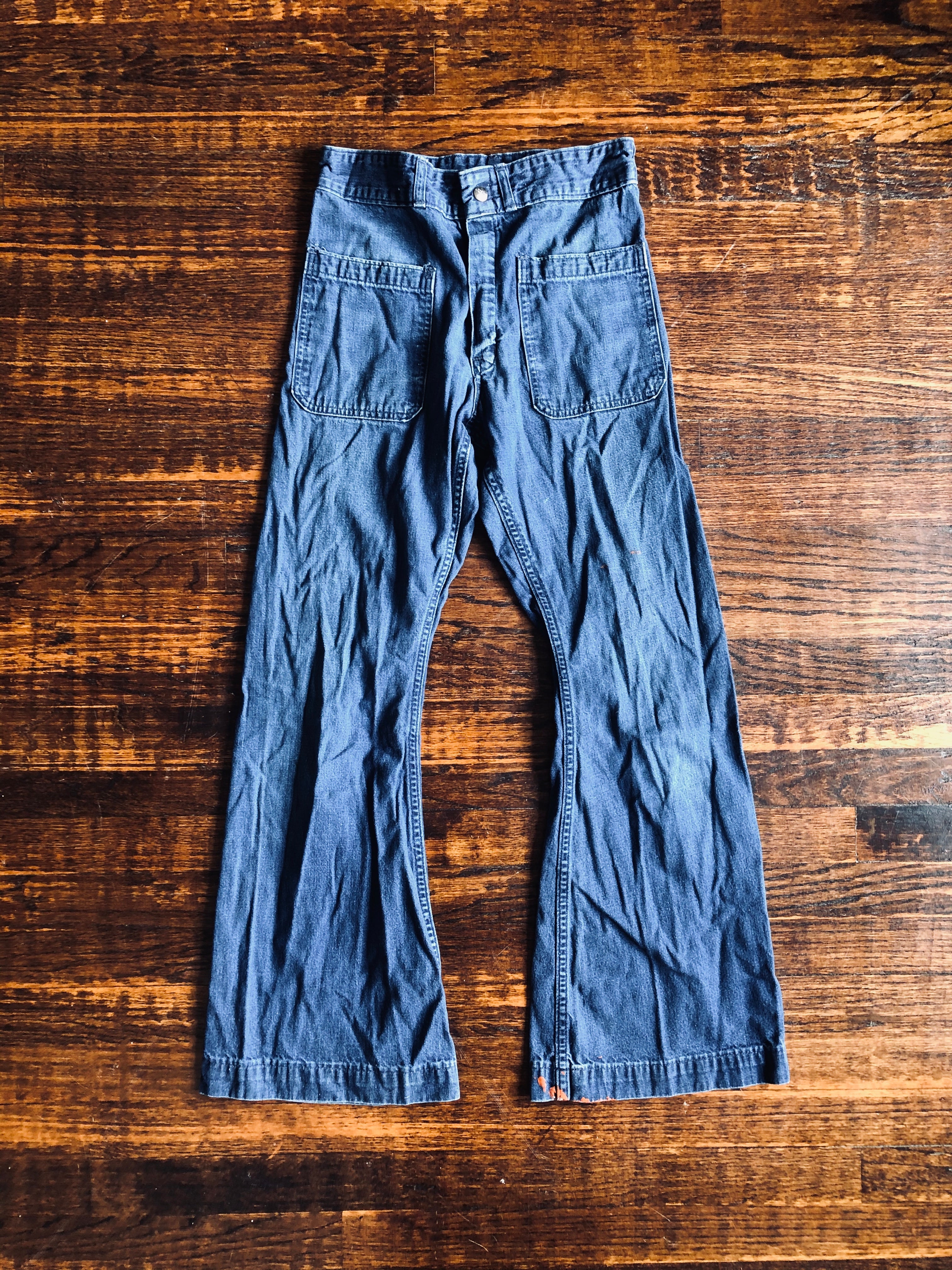 Vintage Seafarer Naval Denim Trousers | 27R