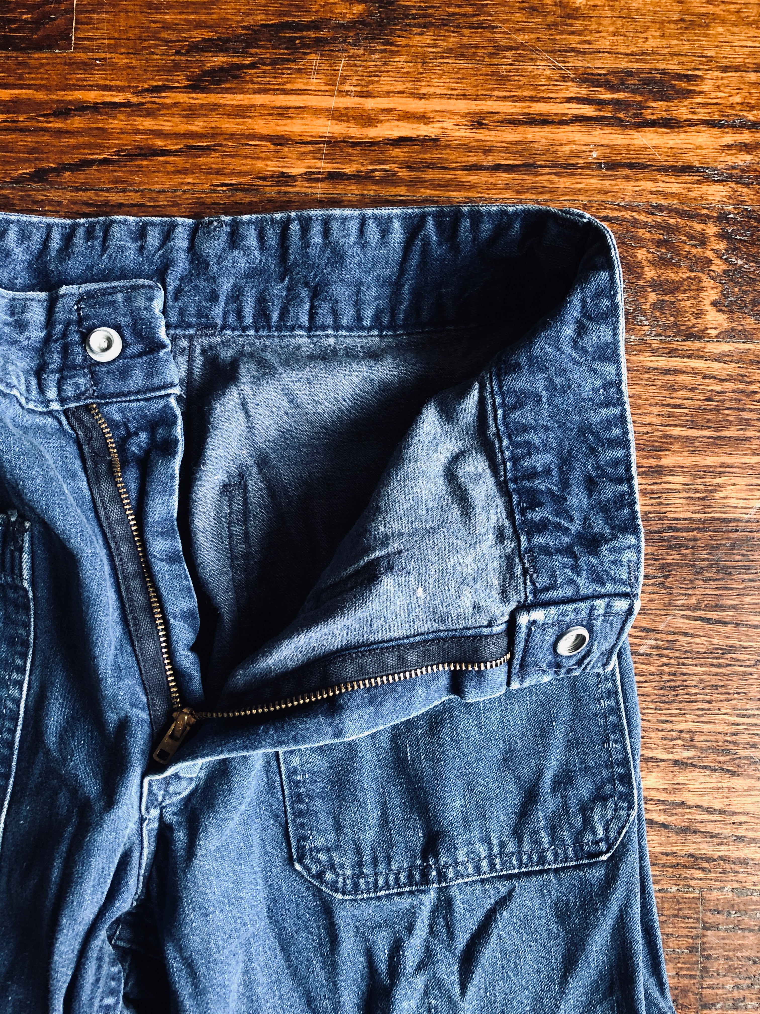 Vintage Seafarer Naval Denim Trousers | 27R