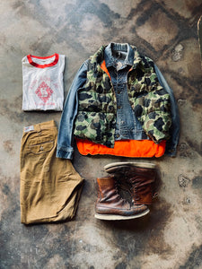 1970s Black Sheep Camo Quilted Vest